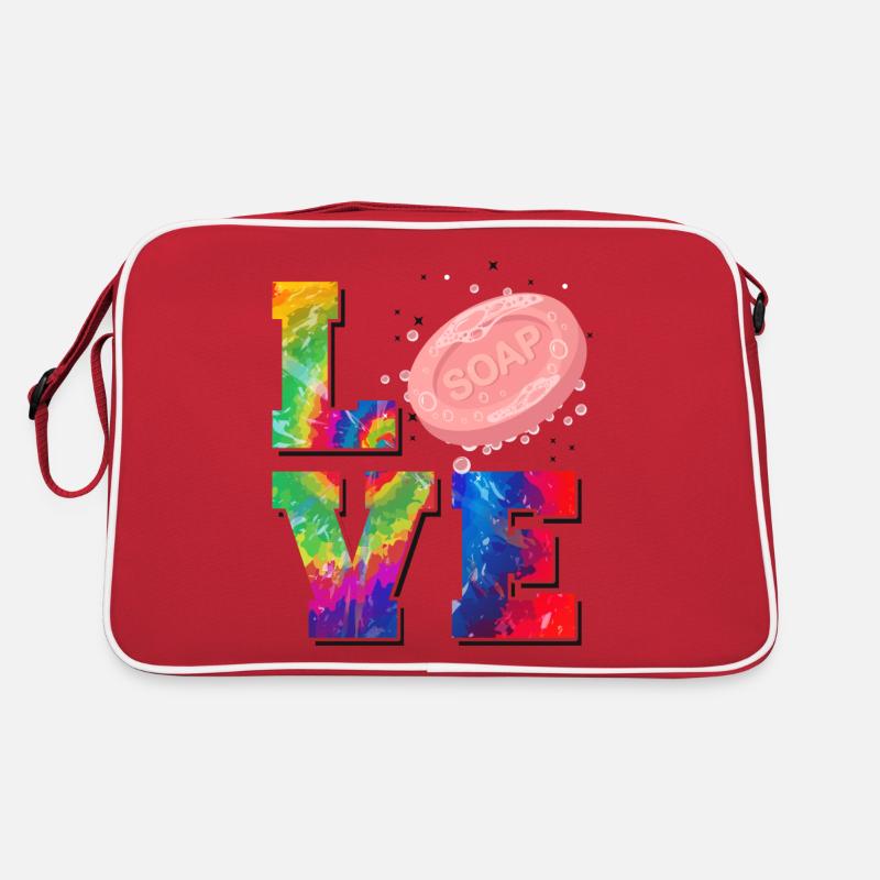 Fabrication de savon Artisanat Tie Dye Amour Sac Retro