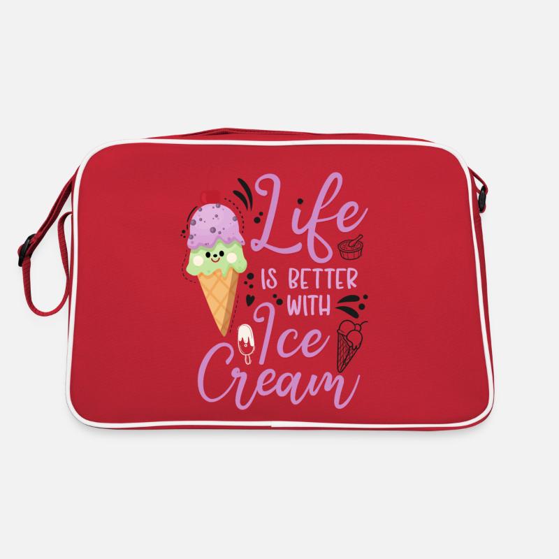 Ice Cream Cone Life Is Better With Retro Tasche