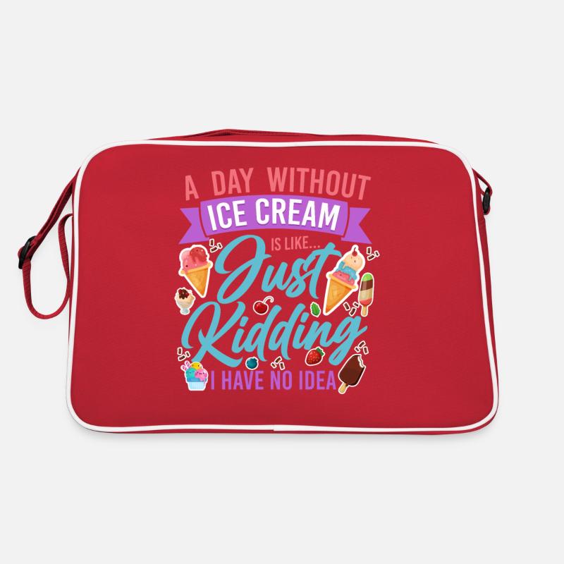 Ice Cream Cone Popsicle A Day Retro Tasche
