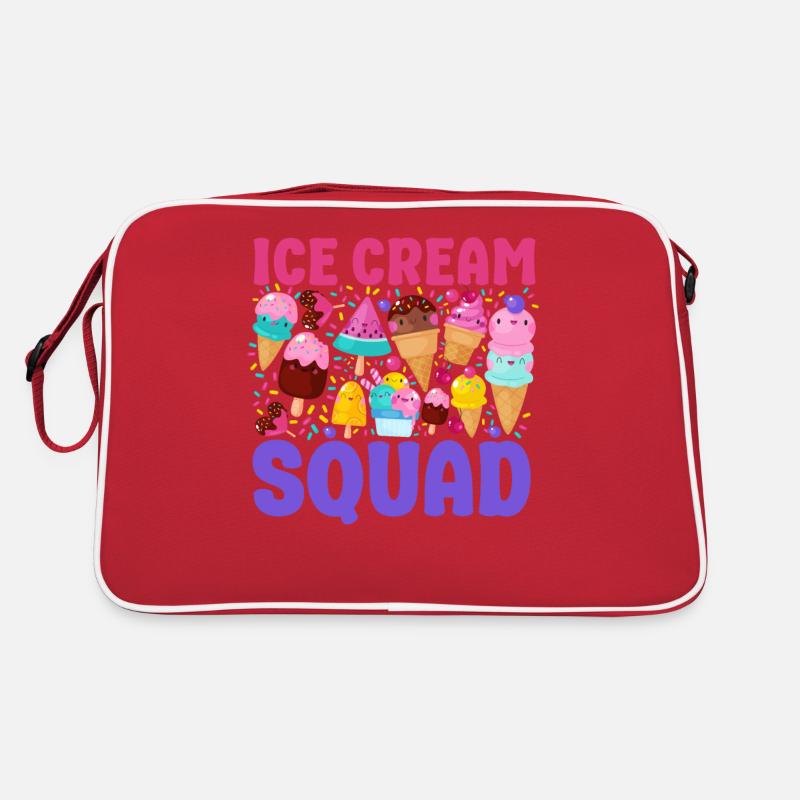 Ice Cream Team Cone Popsicle Ice Retro Tasche