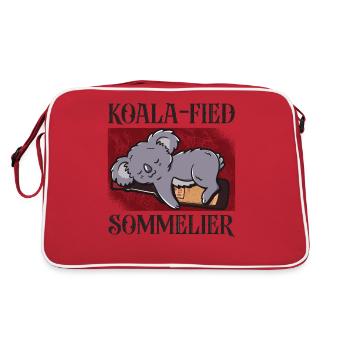 Dégustation de vin de sommelier - Sac Retro - rouge/blanc - Dos