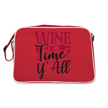 Dégustation de vin de sommelier - Sac Retro - rouge/blanc - Dos