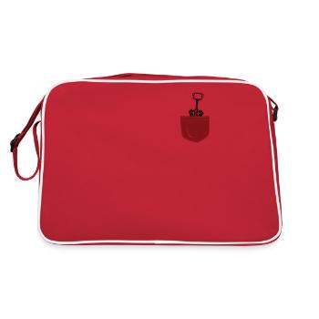 Dégustation de vin de sommelier - Sac Retro - rouge/blanc - Dos