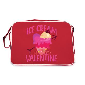 Crème glacée Valentines Day Coeur - Sac Retro - rouge/blanc - Dos