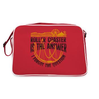 Roller Coaster Vintage Roller - Retro Bag - red/white - Back