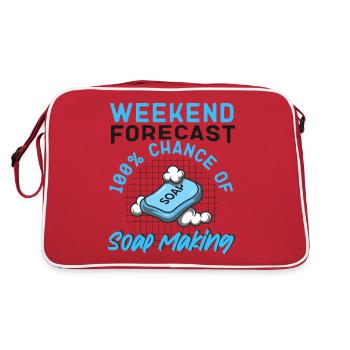 Week-end d’artisanat de fabrication de savon - Sac Retro - rouge/blanc - Dos
