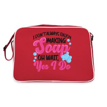 Fabrication de savon Artisanat Je ne le fais pas - Sac Retro - rouge/blanc - Dos