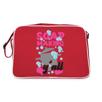 Fabrication de savon Artisanat Fabrication de savon - Sac Retro - rouge/blanc - Dos