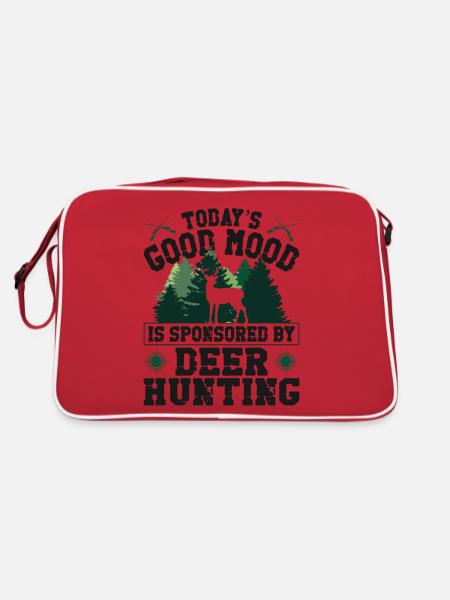 Chasseur de cerfs buck aujourd’hui - Sac Retro - rouge/blanc - Dos