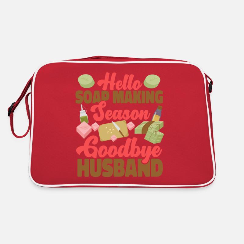 Soap Making Crafting Hello Soap Retro Tasche