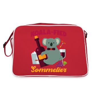 Sommelier Dégustation de vin - Sac Retro - rouge/blanc - Dos