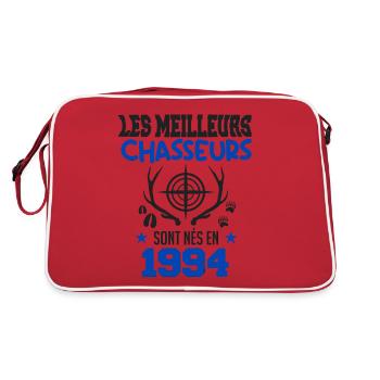 Anniversaire chasseur Née en 1994 - Sac Retro - rouge/blanc - Dos