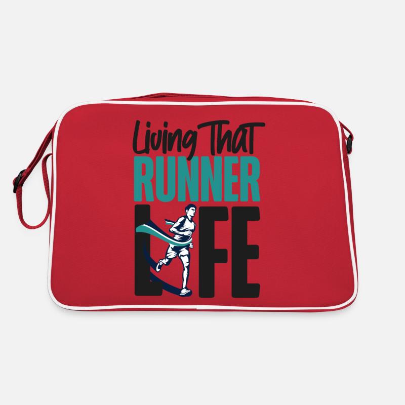 Running Runner Half Marathon Retro Tasche