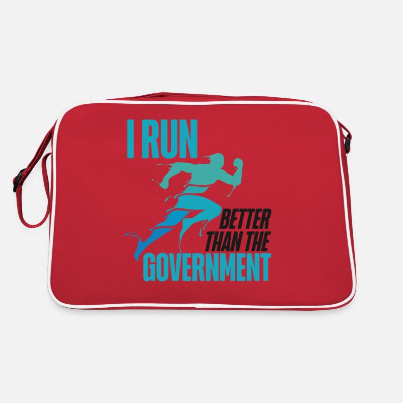 Running Runner Half Marathon I Run Retro Tasche