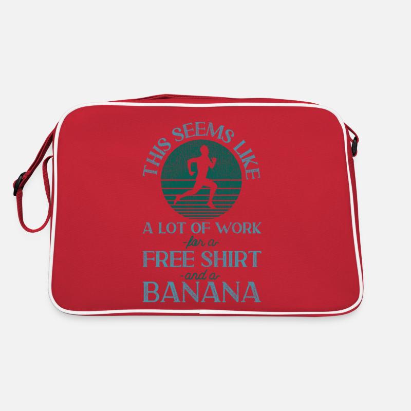 Running Runner Half Marathon Retro Retro Tasche