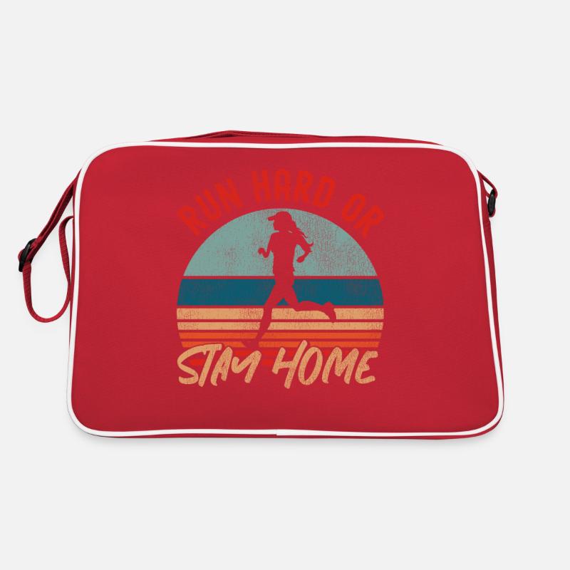 Running Runner Half Marathon Retro Retro Tasche