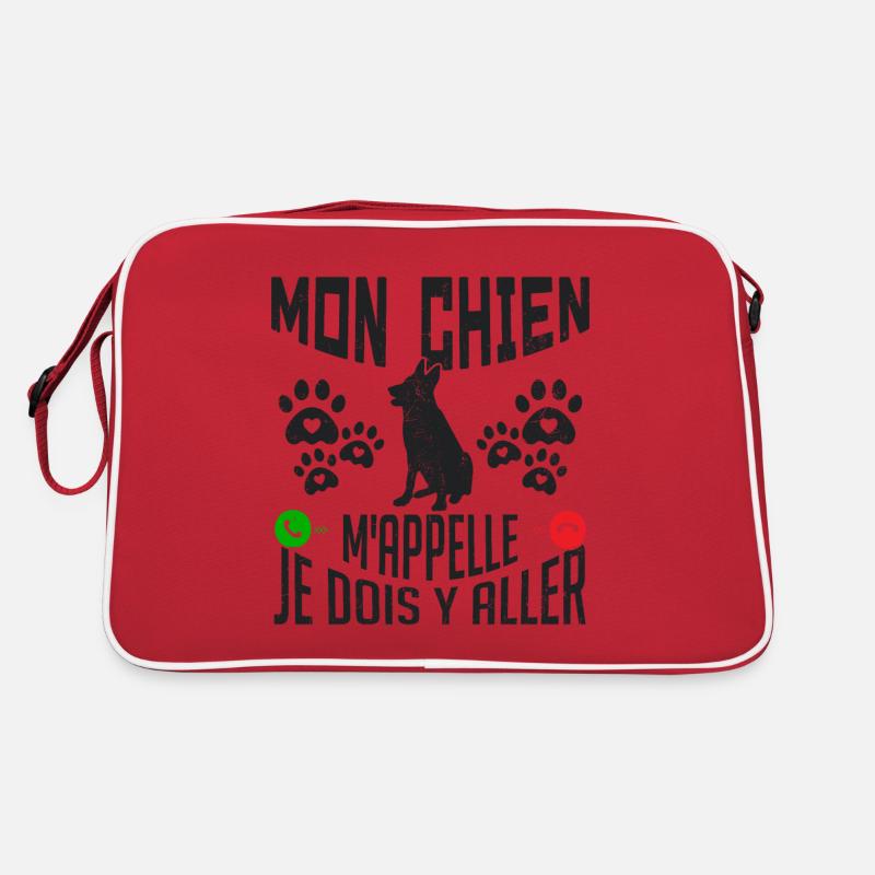 Mon CHIEN m'appelle pour cadeau Sac Retro