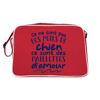 CE NE SONT PAS DES POiLS DE CHIEN - Sac Retro - rouge/blanc - Dos