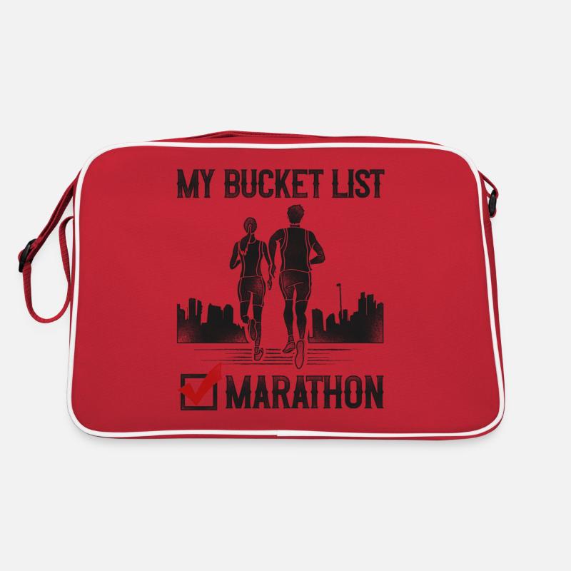 Running Runner Half Marathon Retro Tasche