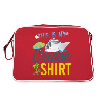 Cruise Ship Vacation This Is My - Retro Bag - red/white - Back