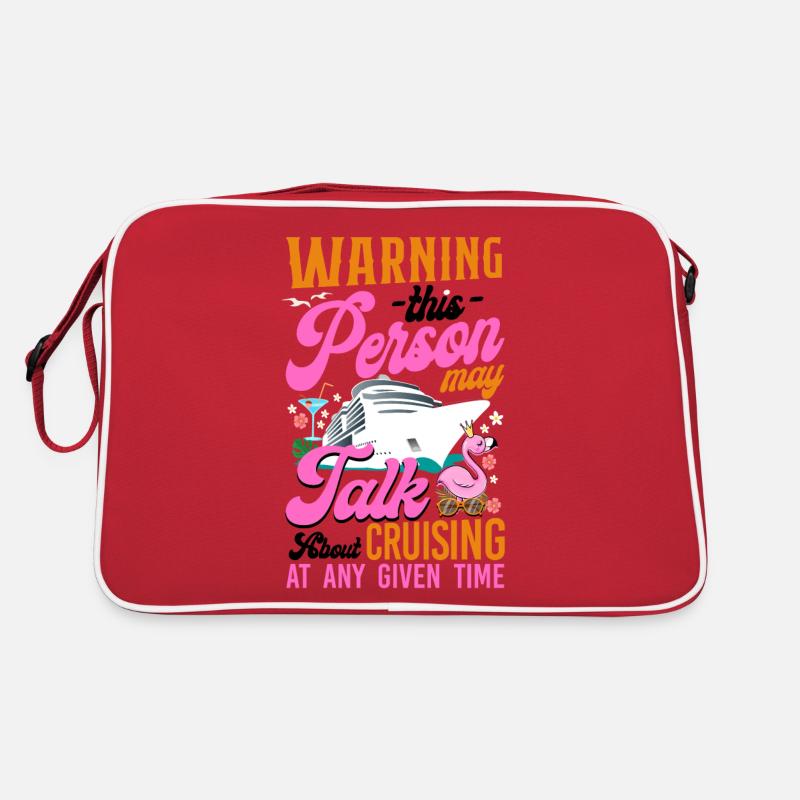 Avertissement de fille de vacances de bateau de croisière Sac Retro