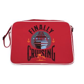 Cruise Ship Vacation Finally - Retro Bag - red/white - Back