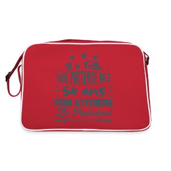 54 ans / perfection - Sac Retro - rouge/blanc - Dos