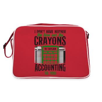 Comptable Comptable Comptable Comptabilité - Sac Retro - rouge/blanc - Dos