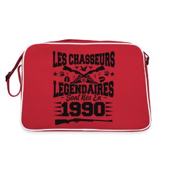 Chasseur légendaire nées en 1990 anniversaire - Sac Retro - rouge/blanc - Dos