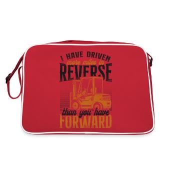Certified Forklift Truck Operator - Retro Tasche - Rot/Weiß - Hinten
