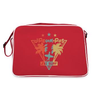 Je peux pas j'ai surf - Sac Retro - rouge/blanc - Dos