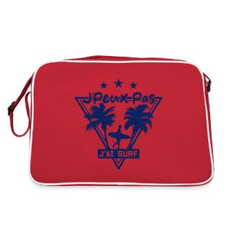 Je peux pas j'ai surf - Sac Retro - rouge/blanc - Dos