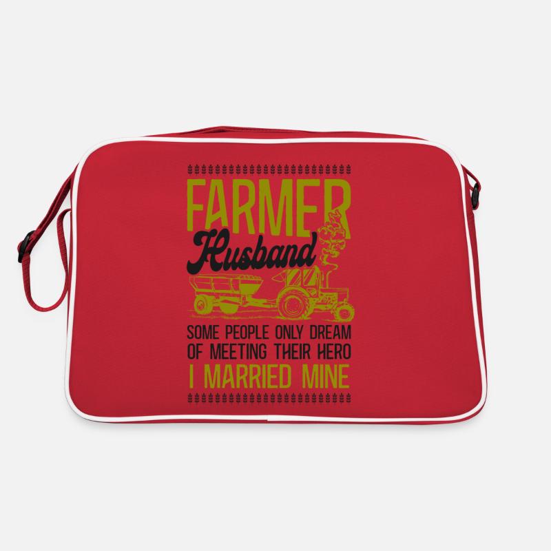 Farming Farmer Husband Tractor Retro Bag