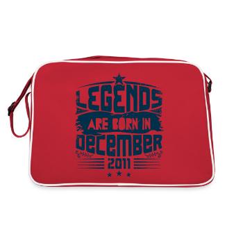 Legends Are Born In December 2011 - Sac Retro - rouge/blanc - Dos
