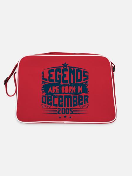 Legends Are Born In December 2005 - Sac Retro - rouge/blanc - Dos