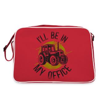 Farming Farmer Tracteur Vintage - Sac Retro - rouge/blanc - Dos