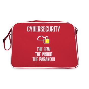 Cybersecurity - IT Security Computer Scientists - Retro Bag - red/white - Back