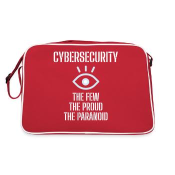 Cybersecurity - IT Security Computer Scientists - Retro Bag - red/white - Back