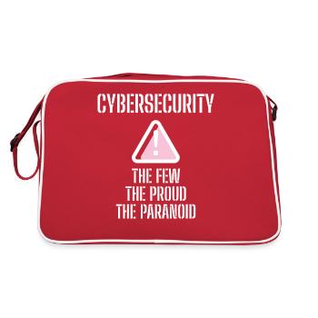 Cybersecurity - IT Security Computer Scientists - Retro Bag - red/white - Back