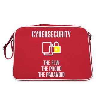 Cybersecurity - IT Security Computer Scientists - Retro Bag - red/white - Back
