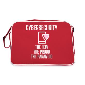 Cybersecurity - IT Security Computer Scientists - Retro Bag - red/white - Back