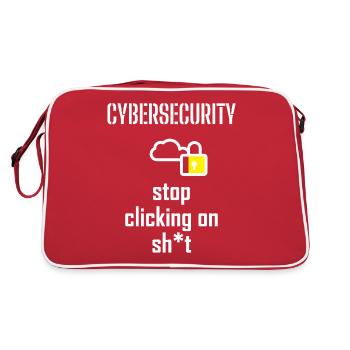 Cybersécurité - Informaticiens en sécurité des TI - Sac Retro - rouge/blanc - Dos
