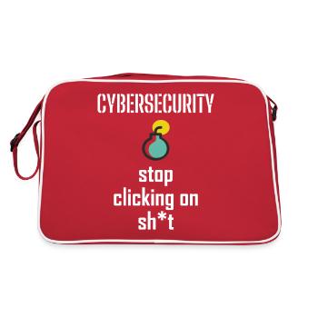 Cybersécurité - Informaticiens en sécurité des TI - Sac Retro - rouge/blanc - Dos