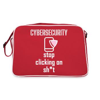 Cybersécurité - Informaticiens en sécurité des TI - Sac Retro - rouge/blanc - Dos