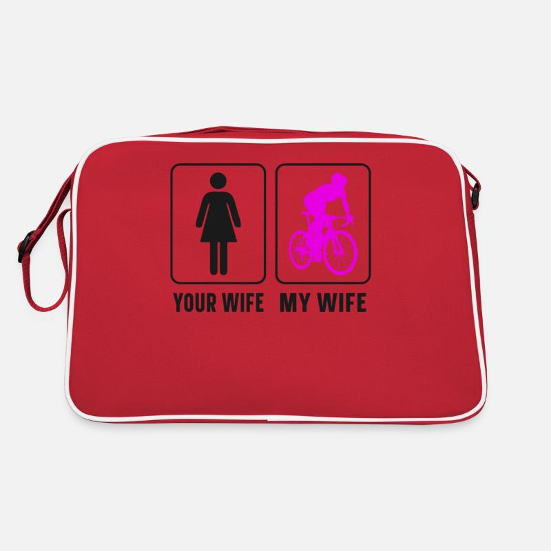 Drôle de vélo de route à vélo Sac Retro
