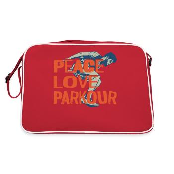 Parkour Free Running Traceur - Retro Tasche - Rot/Weiß - Hinten