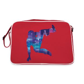 Parkour Free Running Traceur - Retro Bag - red/white - Back