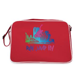 Parkour Free Running Traceur 80s - Sac Retro - rouge/blanc - Dos