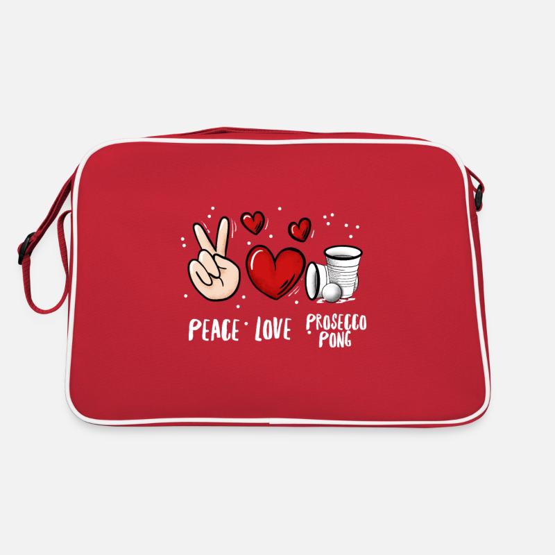 Prosecco Pong Drinking Game Retro Bag