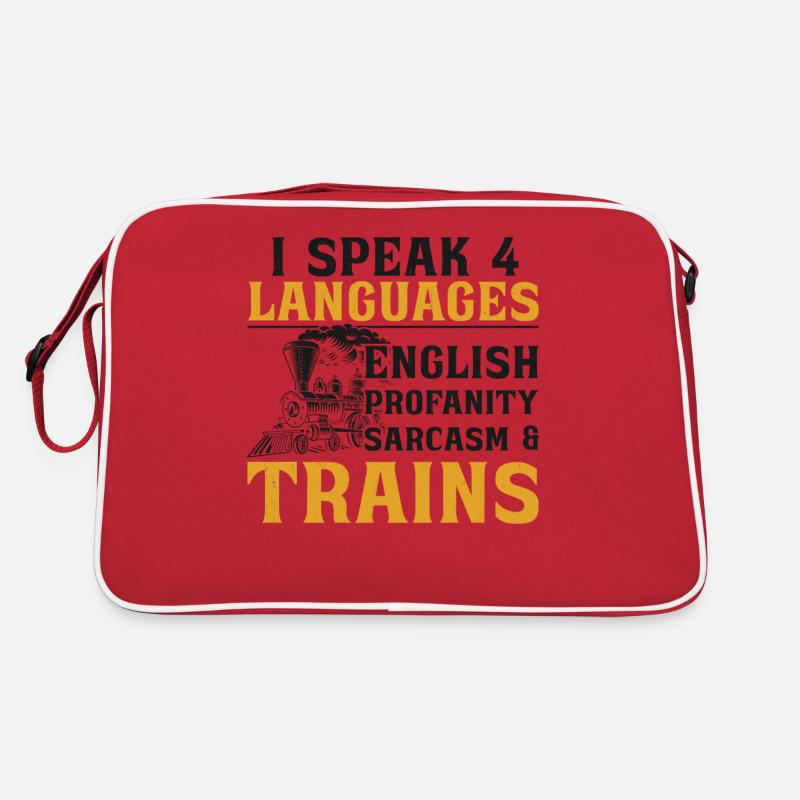 Steam Train Driver Trainspotting Retro Bag